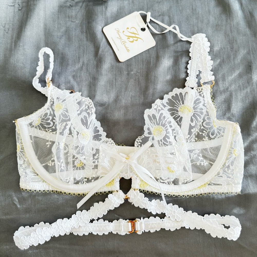 Honey Birdette Amelia ivory 32dd bralette